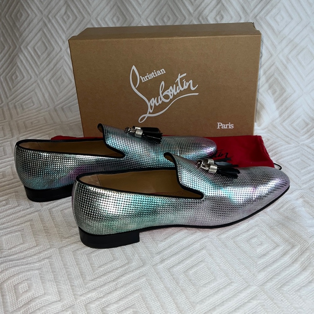 Christian Louboutin men’s iridescent oxfords